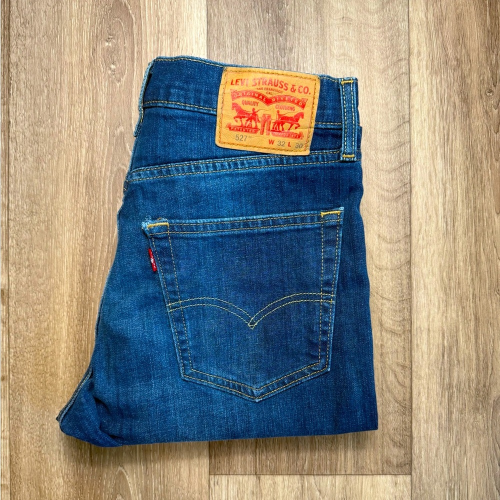 Levi's Blue Straight Jeans Classic Cotton Denim